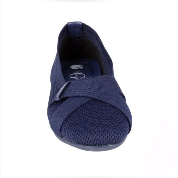 Gloria Vanderbilt Women's 10 Debbie Stretch Knit Flat Lightweight Navy Blue NIB - Picture 3 of 8